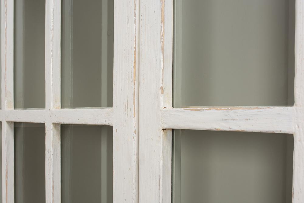 Sarreid Ltd - Edgar Allan Glass Bookcase - White - 53227 veiw 6