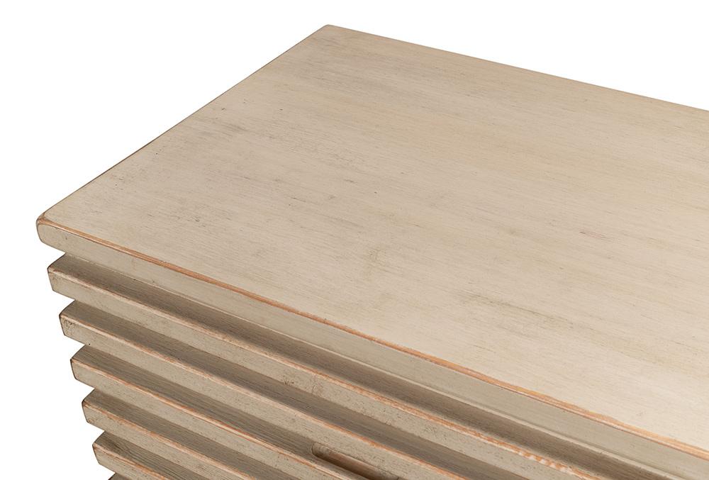 Sarreid Ltd - Ribbed 9 Drawer Commode, Stone Grey - 53590-1 veiw 5