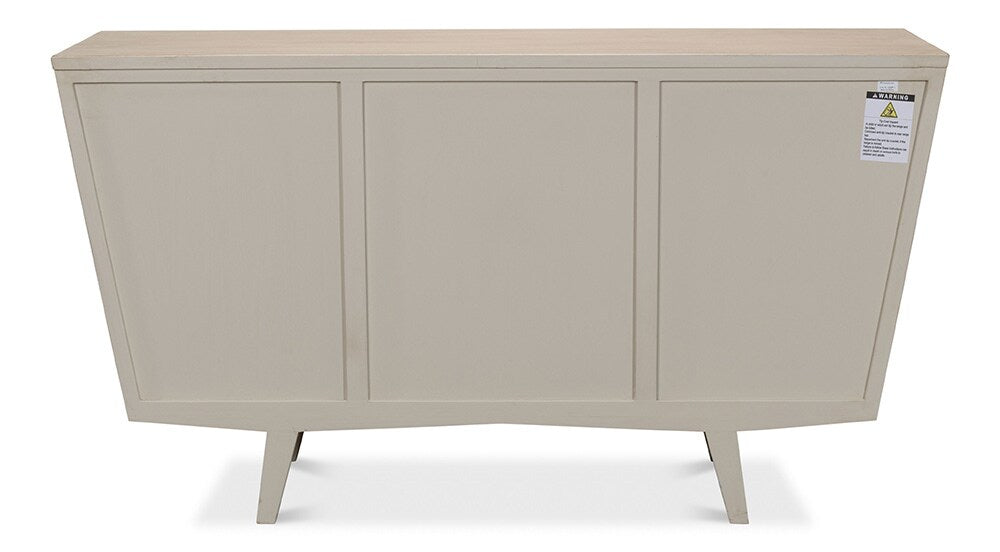 Sarreid Ltd - Ribbed 9 Drawer Commode, Stone Grey - 53590-1 veiw 7