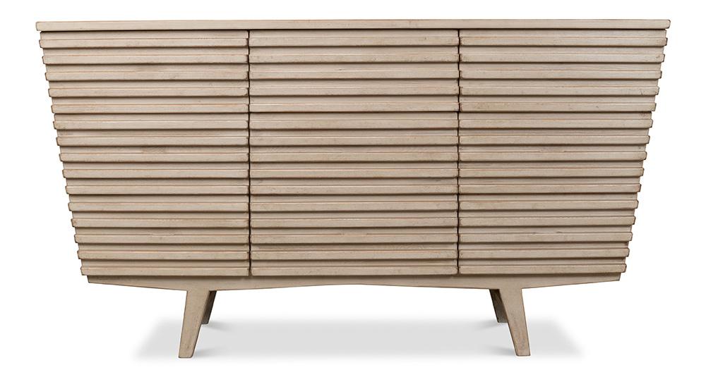 Sarreid Ltd - Ribbed 9 Drawer Commode, Stone Grey - 53590-1 veiw 11