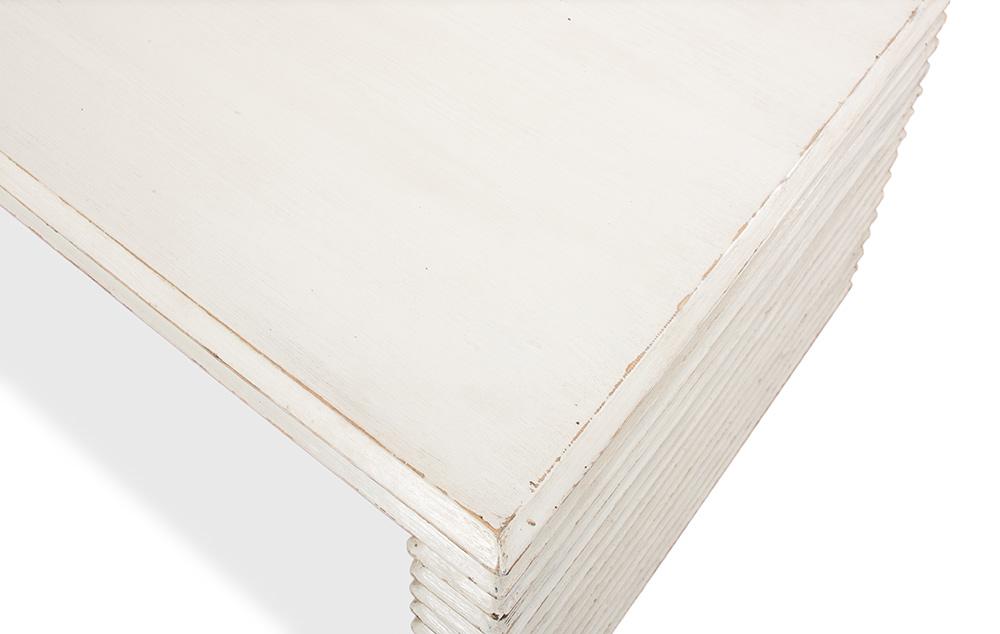 Sarreid Ltd - Stacked Cocktail Table, Antique White - 53464-3 veiw 4