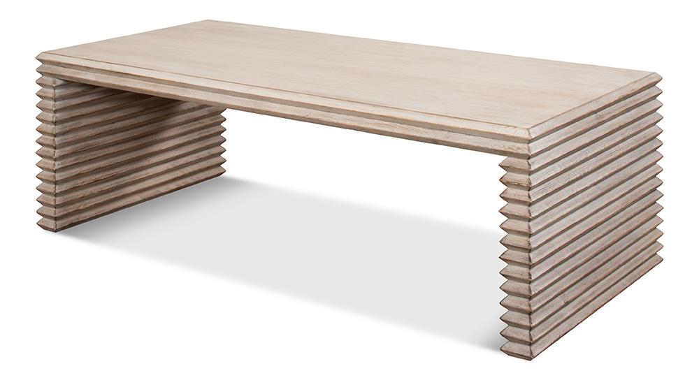 Sarreid Ltd - Stacked Cocktail Table, Stone Grey - 53464-1 veiw 1