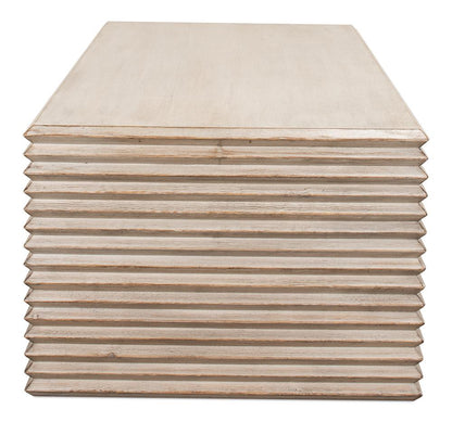 Sarreid Ltd - Stacked Cocktail Table, Stone Grey - 53464-1 veiw 3