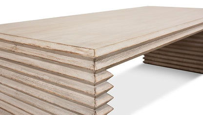 Sarreid Ltd - Stacked Cocktail Table, Stone Grey - 53464-1 veiw 6