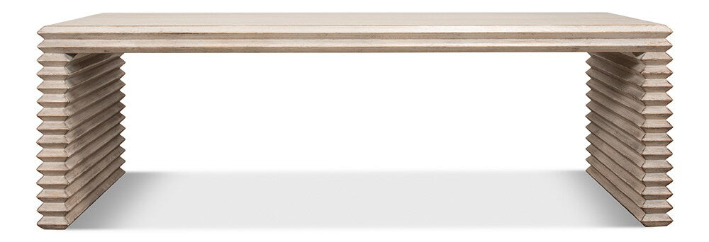 Sarreid Ltd - Stacked Cocktail Table, Stone Grey - 53464-1 veiw 8