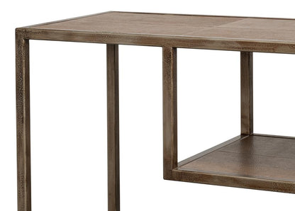 Sarreid Ltd - Cullum Shagreen Console, Tawny Brown - 54254-35 veiw 7