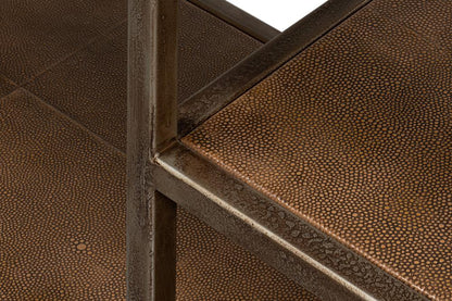 Sarreid Ltd - Cullum Shagreen Console, Tawny Brown - 54254-35 veiw 11