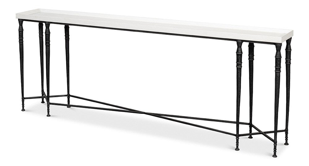 Sarreid Ltd - Nathaniel Elegance Console Table - White - 53764 veiw 1