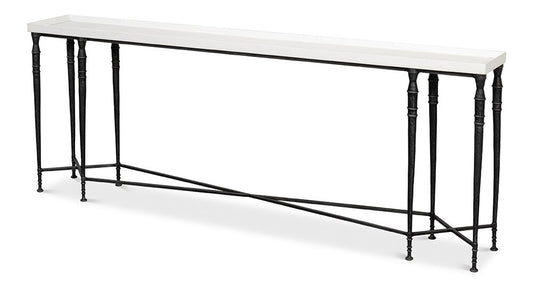 Sarreid Ltd - Nathaniel Elegance Console Table - White - 53764 veiw 1