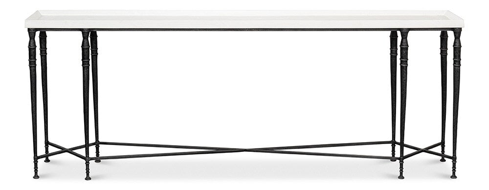Sarreid Ltd - Nathaniel Elegance Console Table - White - 53764 veiw 2
