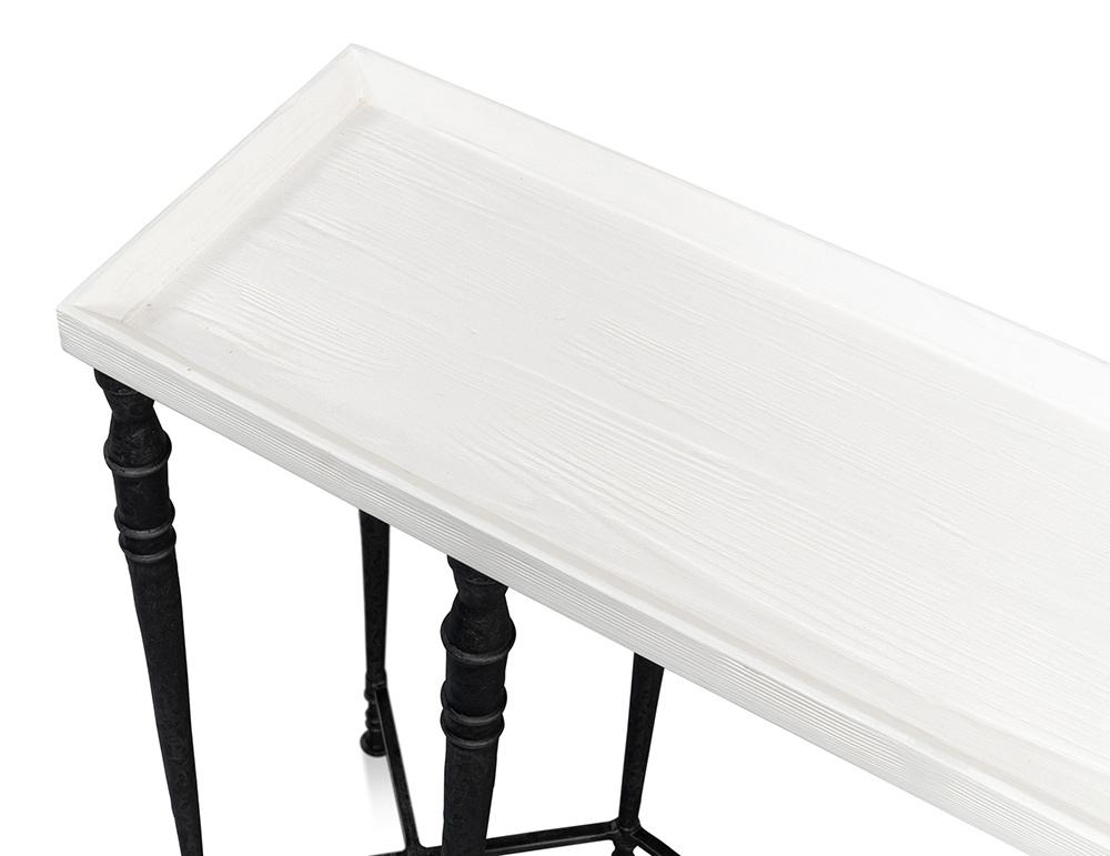 Sarreid Ltd - Nathaniel Elegance Console Table - White - 53764 veiw 5