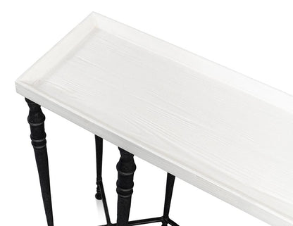 Sarreid Ltd - Nathaniel Elegance Console Table - White - 53764 veiw 5