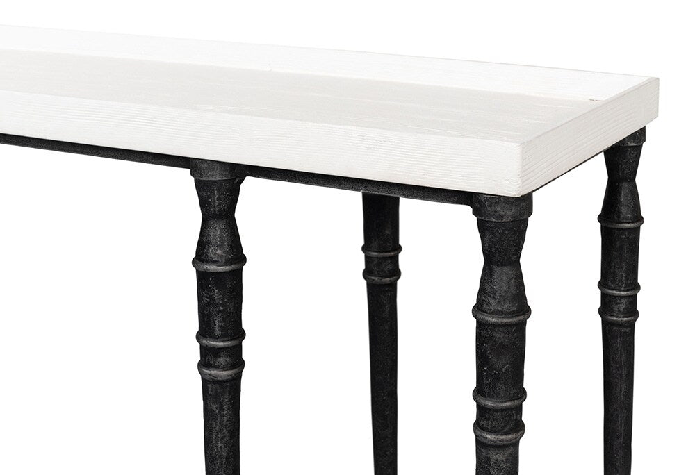 Sarreid Ltd - Nathaniel Elegance Console Table - White - 53764 veiw 8