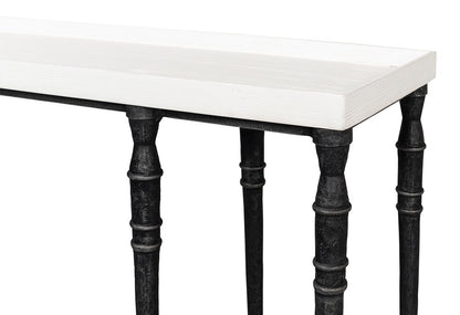 Sarreid Ltd - Nathaniel Elegance Console Table - White - 53764 veiw 8