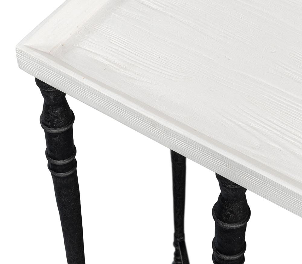 Sarreid Ltd - Nathaniel Elegance Console Table - White - 53764 veiw 9
