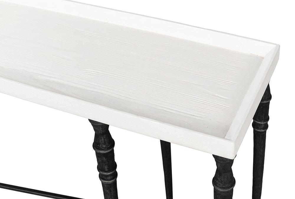 Sarreid Ltd - Nathaniel Elegance Console Table - White - 53764 veiw 11