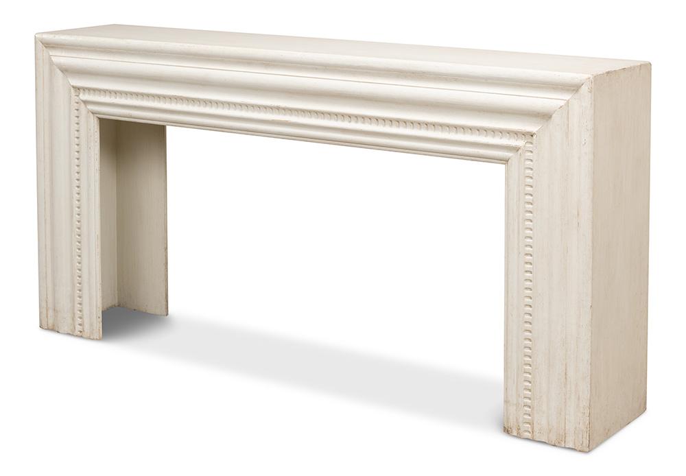 Sarreid Ltd - Mantel Console, Antique White - 53463-3 veiw 1