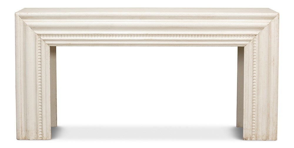 Sarreid Ltd - Mantel Console, Antique White - 53463-3 veiw 2