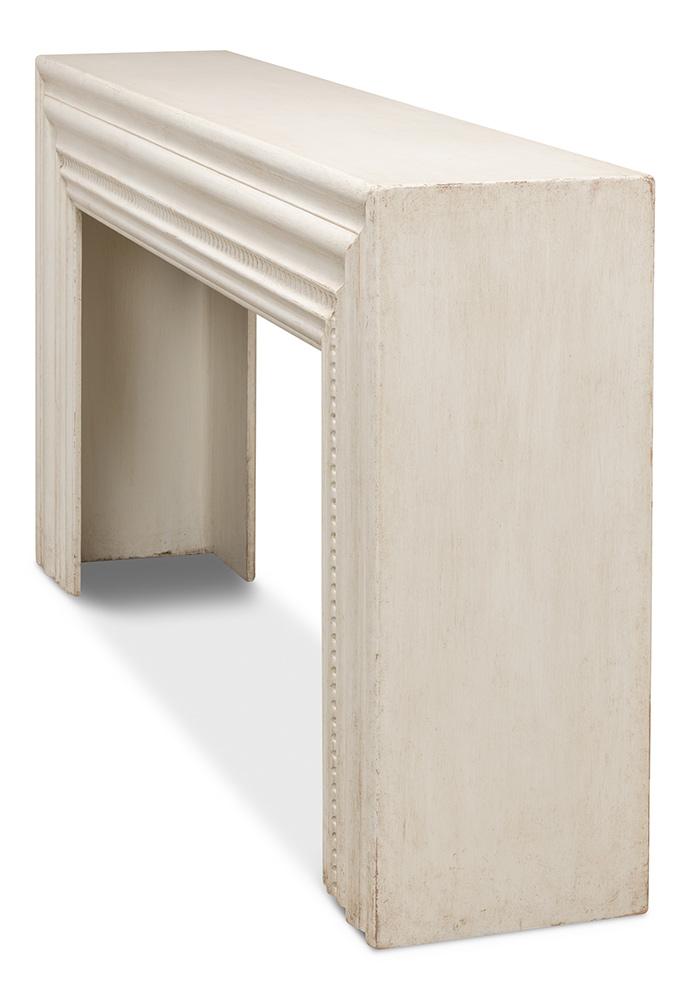 Sarreid Ltd - Mantel Console, Antique White - 53463-3 veiw 3