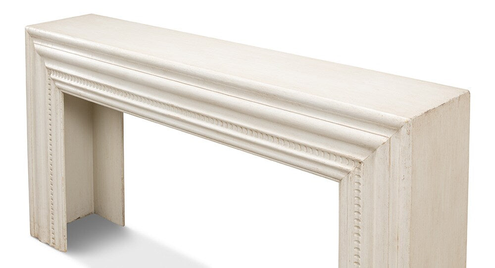 Sarreid Ltd - Mantel Console, Antique White - 53463-3 veiw 4