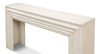 Sarreid Ltd - Mantel Console, Antique White - 53463-3 veiw 4