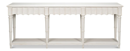 Sarreid Ltd - Chantal Console Table Antique White - 53270-3 veiw 2