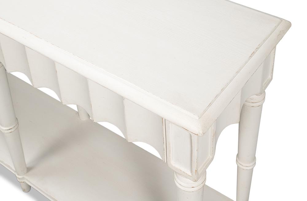 Sarreid Ltd - Chantal Console Table Antique White - 53270-3 veiw 5