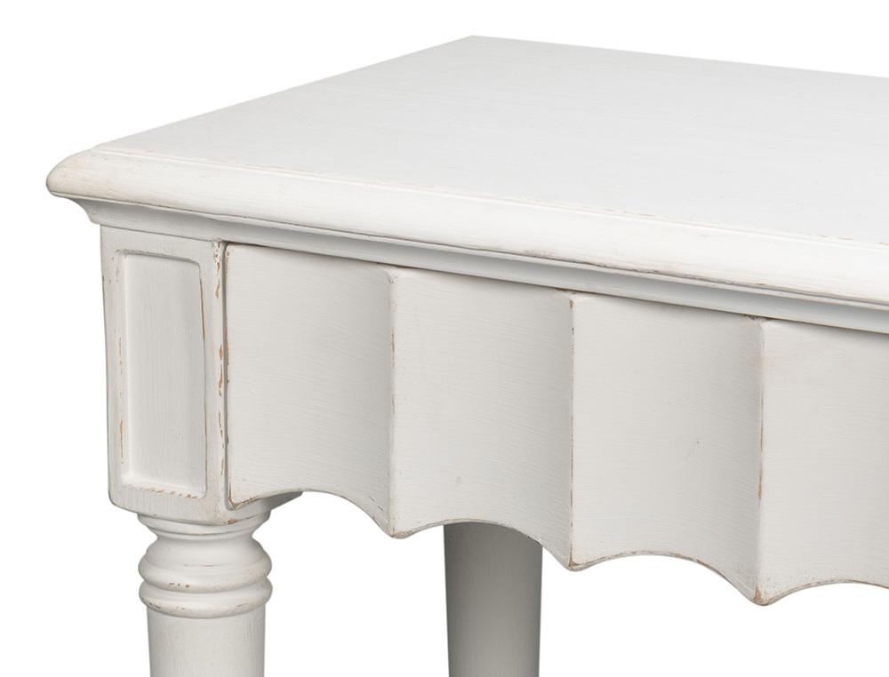 Sarreid Ltd - Chantal Console Table Antique White - 53270-3 veiw 9