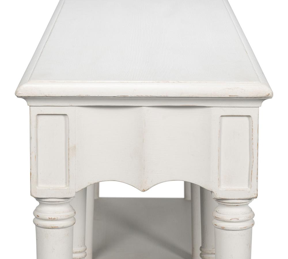Sarreid Ltd - Chantal Console Table Antique White - 53270-3 veiw 11