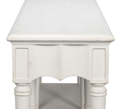 Sarreid Ltd - Chantal Console Table Antique White - 53270-3 veiw 11