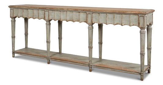 Sarreid Ltd - Chantal Console Table - Sage - 53270 veiw 1