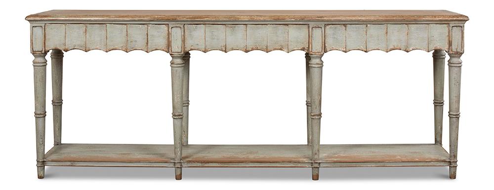 Sarreid Ltd - Chantal Console Table - Sage - 53270 veiw 2