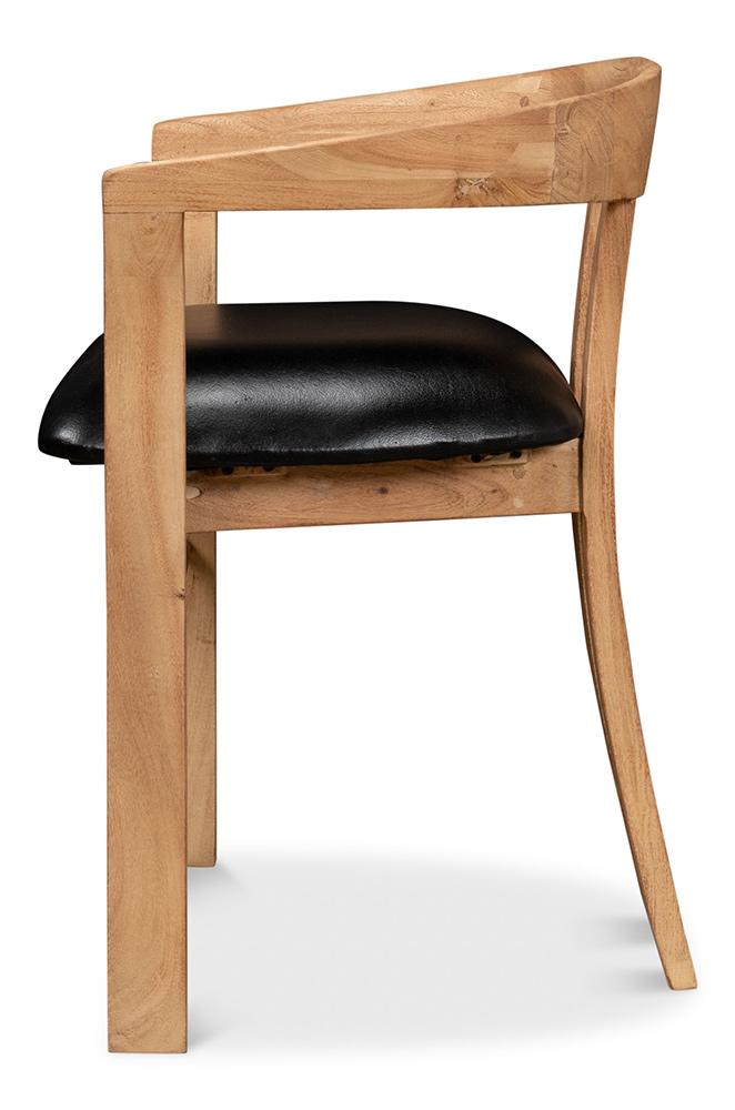 Sarreid Ltd - Rift Dining Chair - Tan - 40664 veiw 3