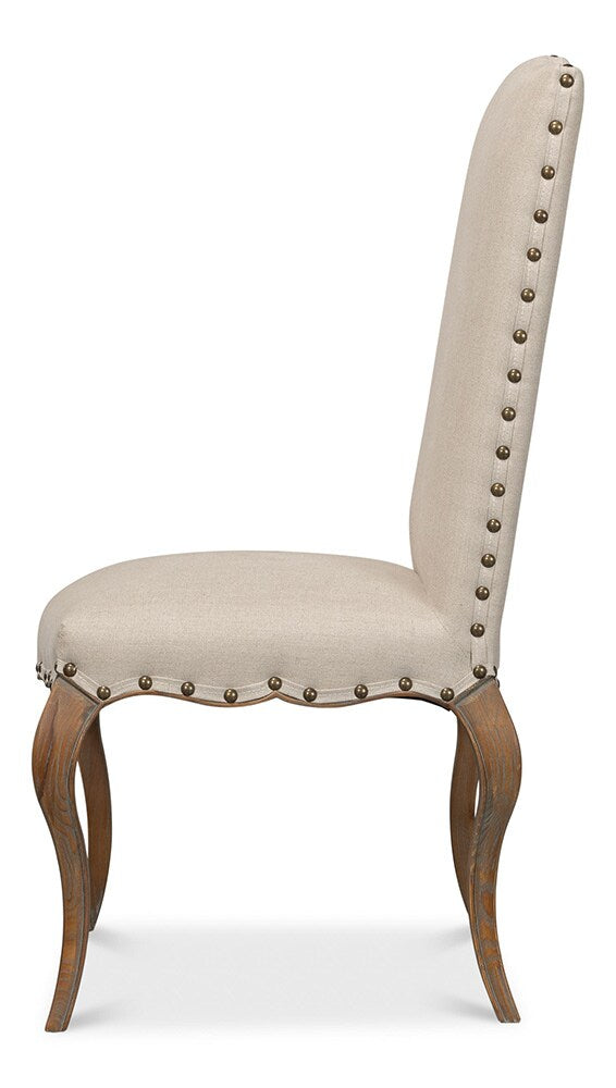 Sarreid Ltd - Thorne Side Chair, Beige (Set of 2) - 53777 veiw 3