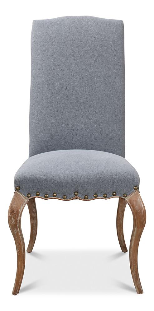 Sarreid Ltd - Thorne Side Chair - Blue - 29083 veiw 2