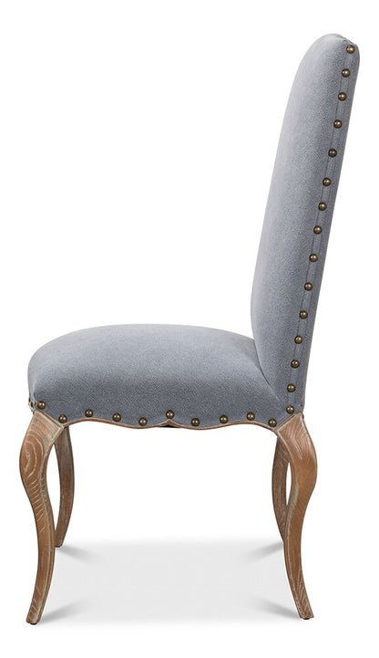 Sarreid Ltd - Thorne Side Chair - Blue - 29083 veiw 3