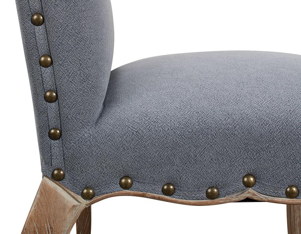 Sarreid Ltd - Thorne Side Chair - Blue - 29083 veiw 8