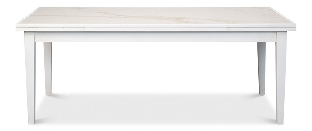 Sarreid Ltd - Rect. Extension Dining Table, White - U149-AS08 veiw 2