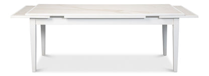 Sarreid Ltd - Rect. Extension Dining Table, White - U149-AS08 veiw 3