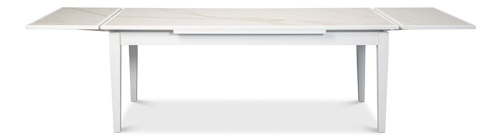 Sarreid Ltd - Rect. Extension Dining Table, White - U149-AS08 veiw 4