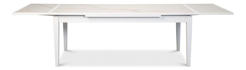 Sarreid Ltd - Rect. Extension Dining Table, White - U149-AS08 veiw 5