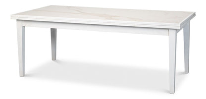 Sarreid Ltd - Rect. Extension Dining Table, White - U149-AS08 veiw 6
