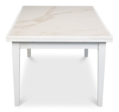 Sarreid Ltd - Rect. Extension Dining Table, White - U149-AS08 veiw 7