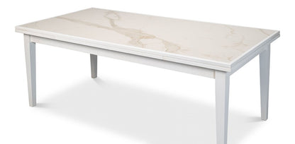 Sarreid Ltd - Rect. Extension Dining Table, White - U149-AS08 veiw 8