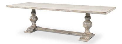 Sarreid Ltd - Rectangular Dining Table, As Shown - Grey Oak - U188-AS veiw 1