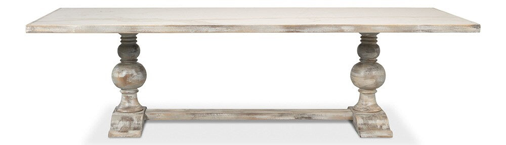 Sarreid Ltd - Rectangular Dining Table, As Shown - Grey Oak - U188-AS veiw 2