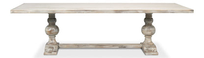 Sarreid Ltd - Rectangular Dining Table, As Shown - Grey Oak - U188-AS veiw 2