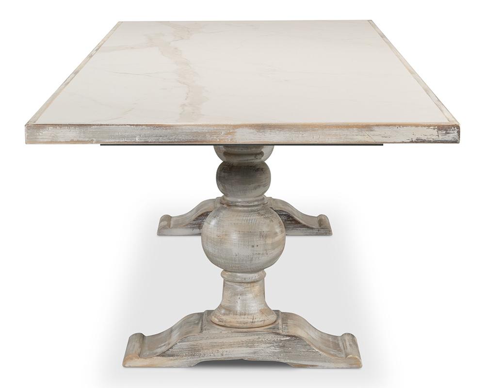 Sarreid Ltd - Rectangular Dining Table, As Shown - Grey Oak - U188-AS veiw 4