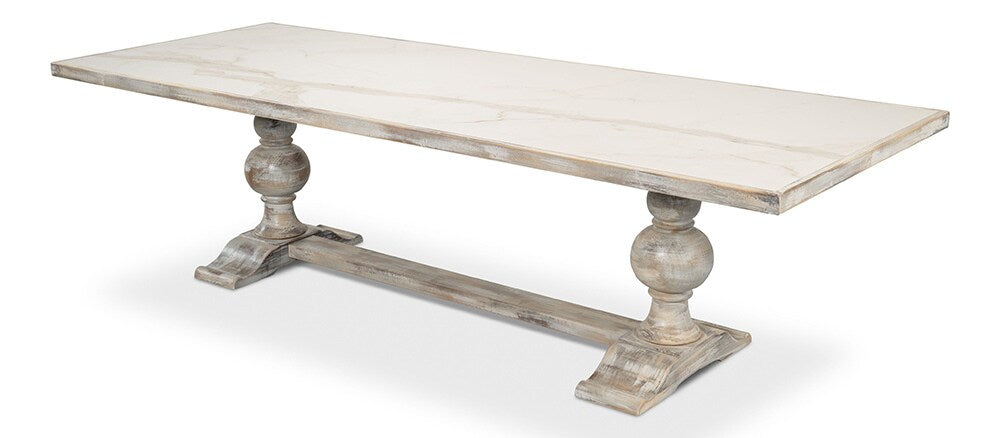 Sarreid Ltd - Rectangular Dining Table, As Shown - Grey Oak - U188-AS veiw 5
