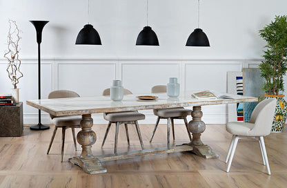 Sarreid Ltd - Rectangular Dining Table, As Shown - Grey Oak - U188-AS veiw 7